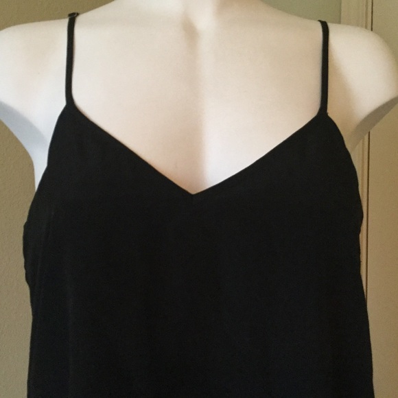 Bar III Layered Polka Dot Hem Top - Picture 5 of 6